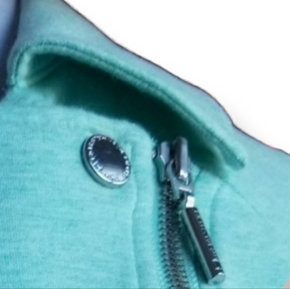 H by HALSEN A-symmetrical zipper JACKET sz 22W, blue - Picture 4 of 11